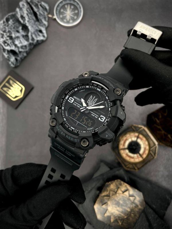  Awarder 001 Тризуб срібло Black
