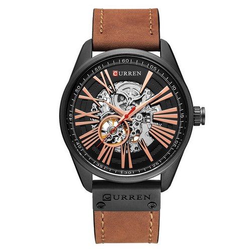 Curren 8299 Black-Gold-Brown