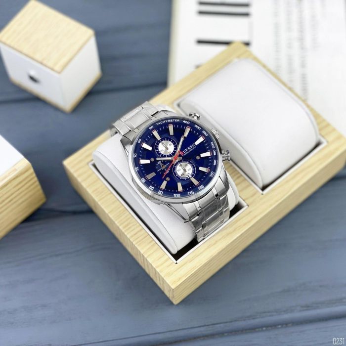 Curren 8351 Silver-Blue