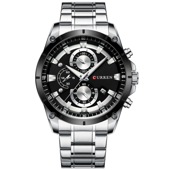 Curren 8360 Silver-Black