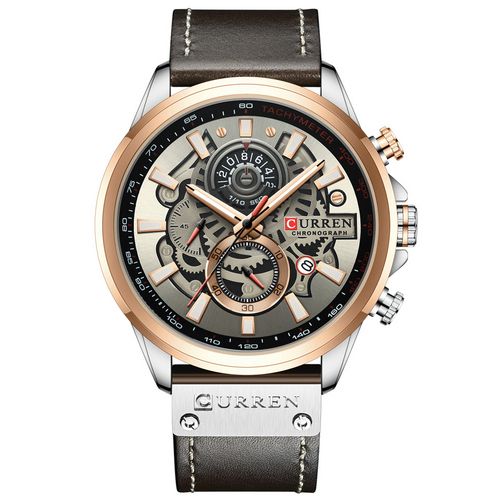 Curren 8380 Cuprum-Silver-Brown