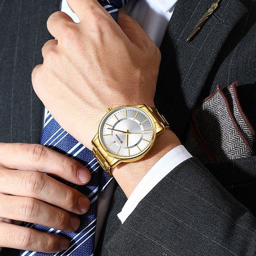 Curren 8385 Gold-White