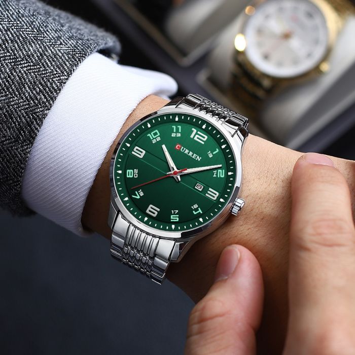 Curren 8411 Silver-Green