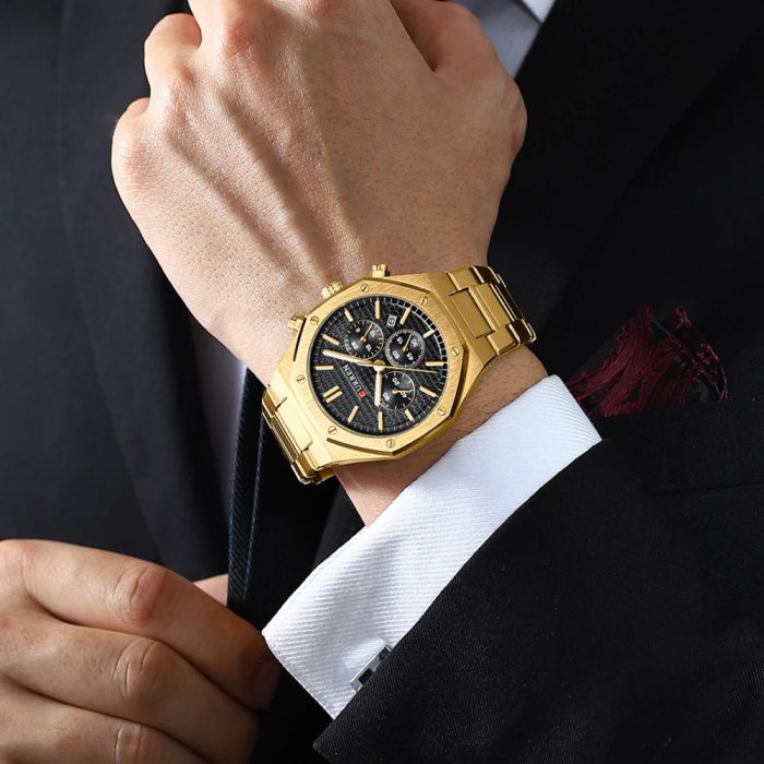 Curren 8440 Gold-Black