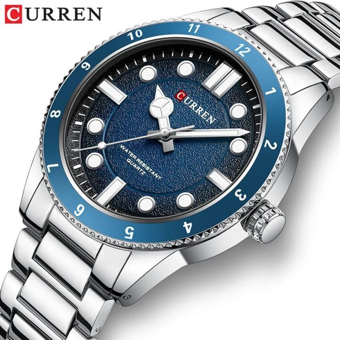 Curren 8450 Silver-Blue
