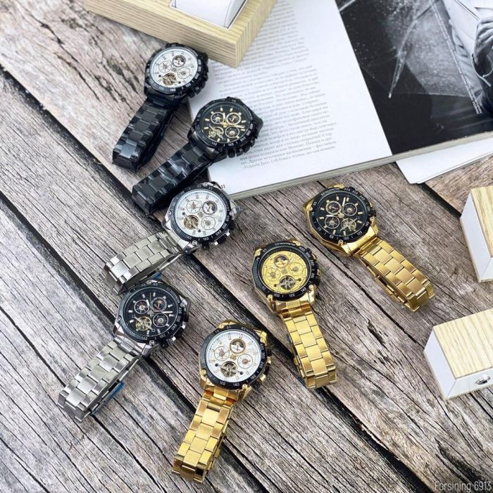 Forsining 6913 Gold-Black-White