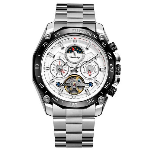 Forsining 6913 Silver-White-Black