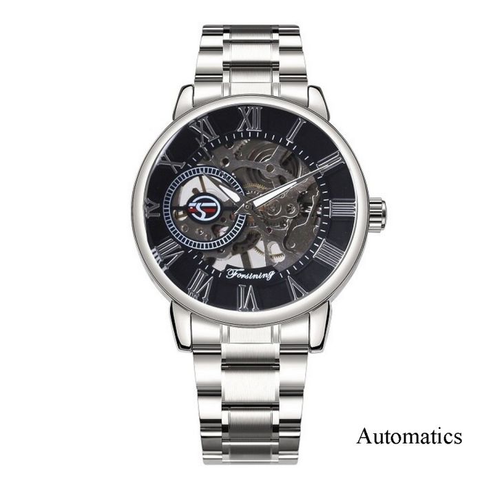 Forsining 8099 Automatics Silver-Black