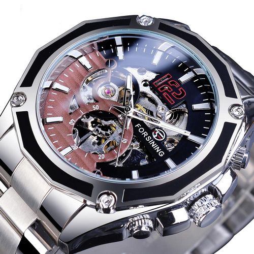 Forsining 8207 Silver-Black