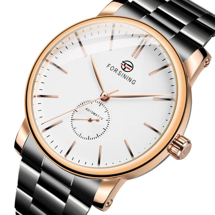 Forsining 8214 Rose Gold-White