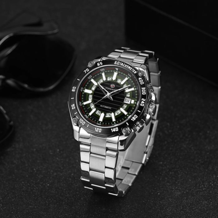 Forsining 8279 Silver-Black