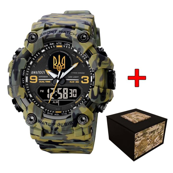  Awarder 001 Тризуб золото Camo Green