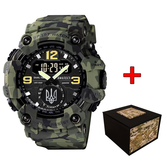  Awarder 004 Тризуб срібло Camo Green
