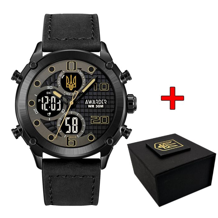  Awarder 017 Тризуб золото All Black