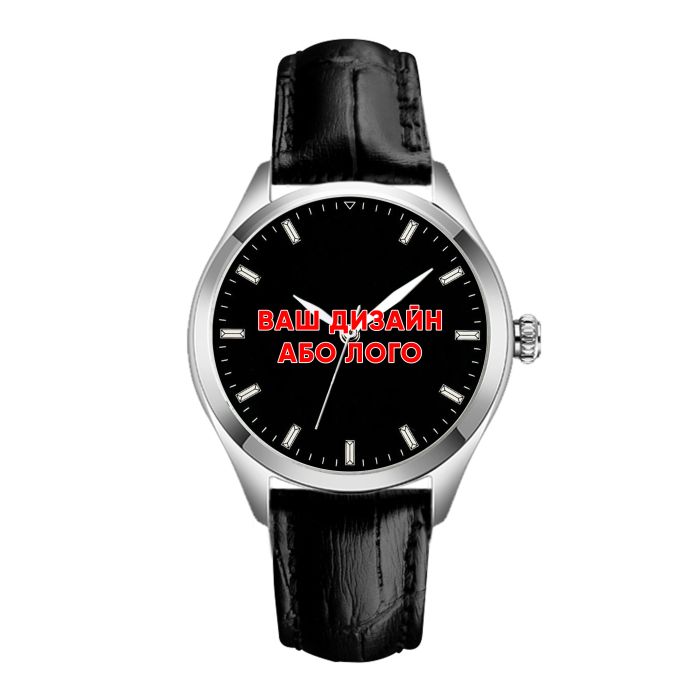 Awarder 035 Ваше лого Silver-Black Leather