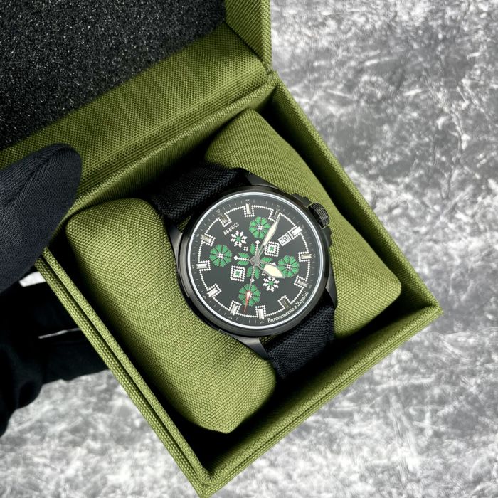  Awarder Embroidery Black-Green Black Automatic 10ATM