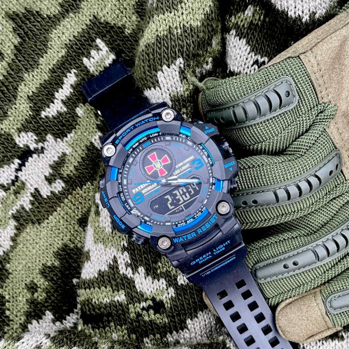 Patriot 001BUDZSU ЗСУ Чорні з синім + Коробка.