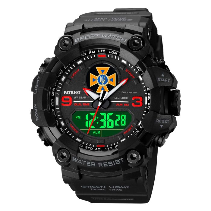Patriot 001RDDSNS ДСНС Чорні з червоним + Коробка.