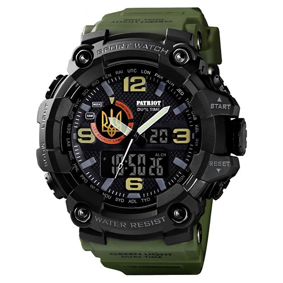 Patriot 002AGUAGD Тризуб золото Зелені + Коробка.