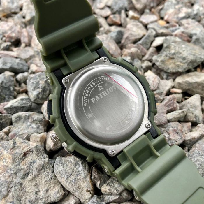 Patriot 005 Тризуб срібло Army Green + Коробка