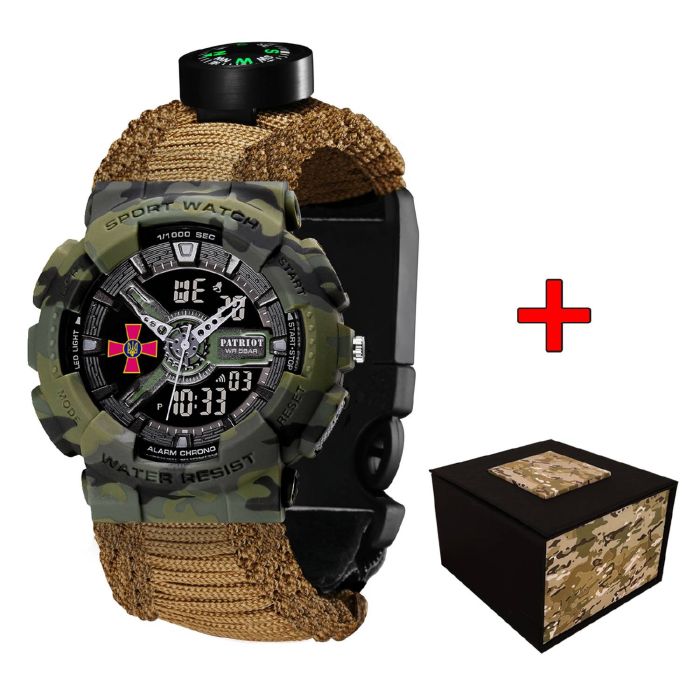 Patriot 005AGSU ЗСУ Паракордовий ремінець Khaki + Коробка