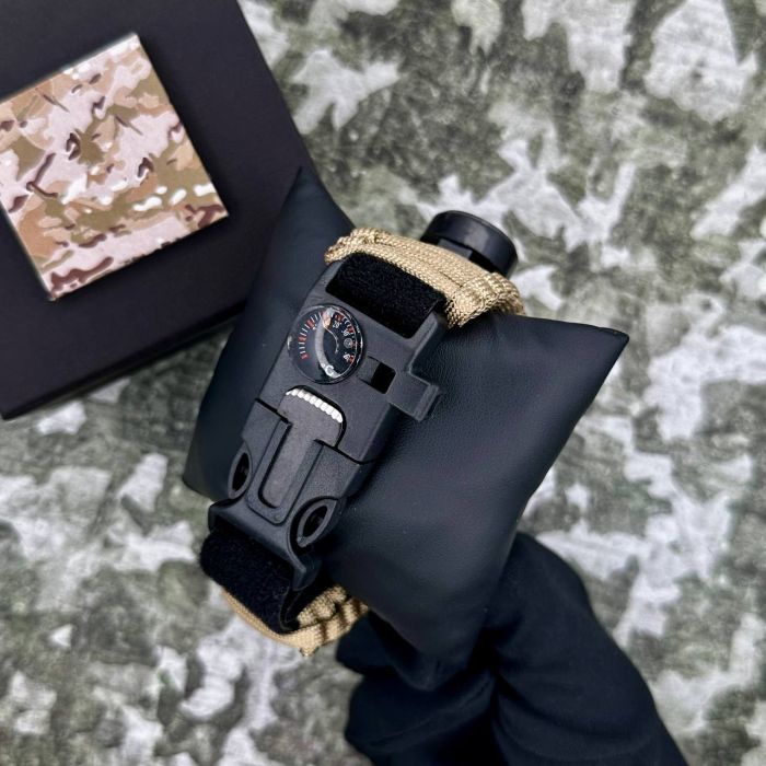 Patriot 005BKSU ЗСУ Чорні Паракордовий ремінець Khaki + Коробка