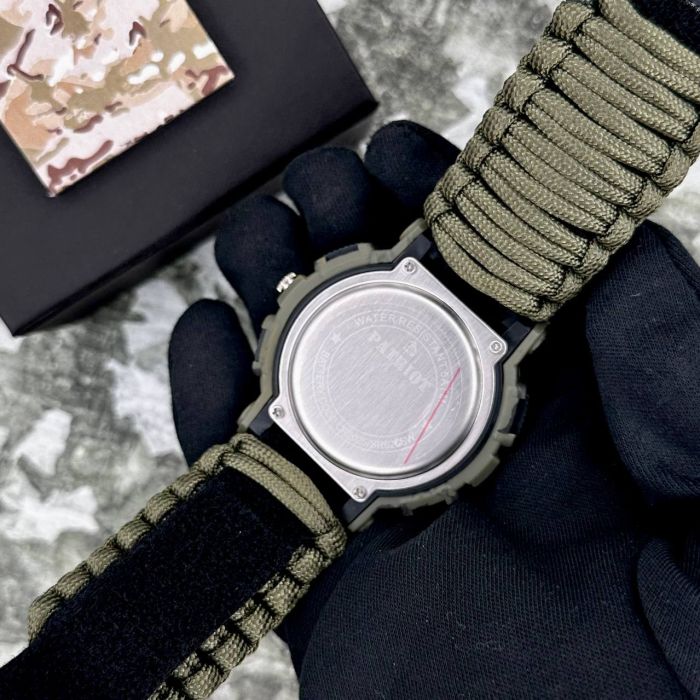 Patriot 005CMGRSU ЗСУ Зелений камуфляж Паракордовий ремінець Army Green + Коробка.