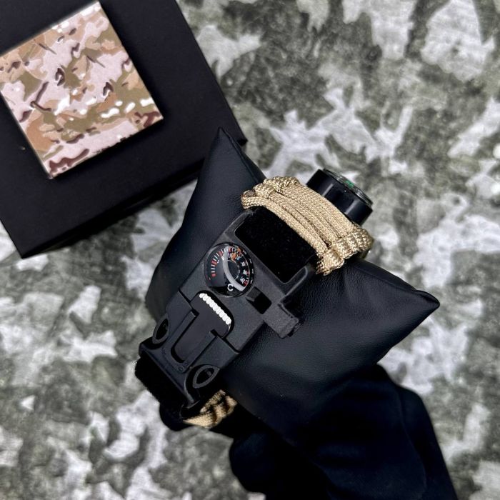 Patriot 005CMGRSU ЗСУ Зелений камуфляж Паракордовий ремінець Khaki + Коробка.