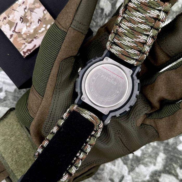 Patriot 005CMGYSU ЗСУ Сірий камуфляж Паракордовий ремінець Camo Green + Коробка.