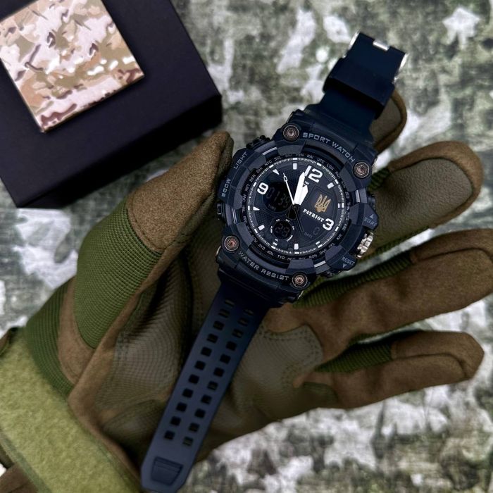 Patriot 006BKUAGD Тризуб золото Чорні + Коробка.