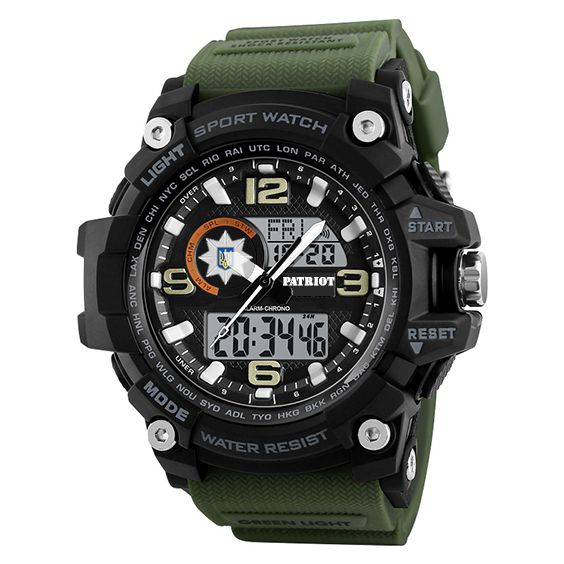 Patriot 012AGPO Поліція Чорні з зеленим + Коробка.