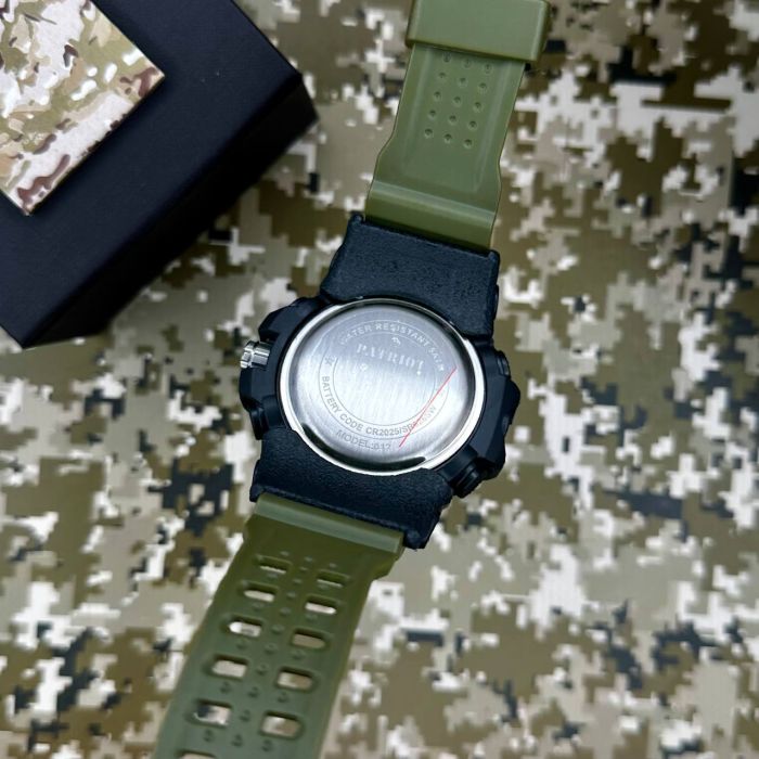 Patriot 012AGUASI Тризуб срібло Чорні з зеленим + Коробка.
