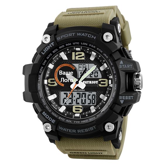 Patriot 012BKKH Ваше лого Чорні з хакі + Коробка