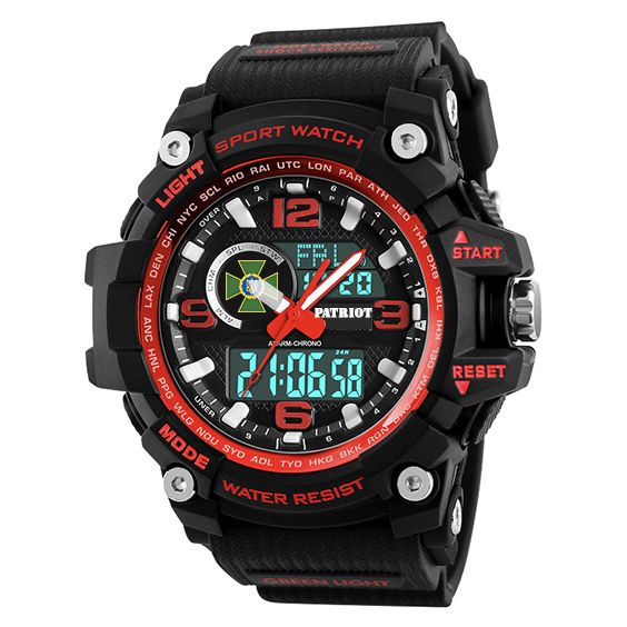 Patriot 012BKRDDPS ДПС Чорні з червоним + Коробка