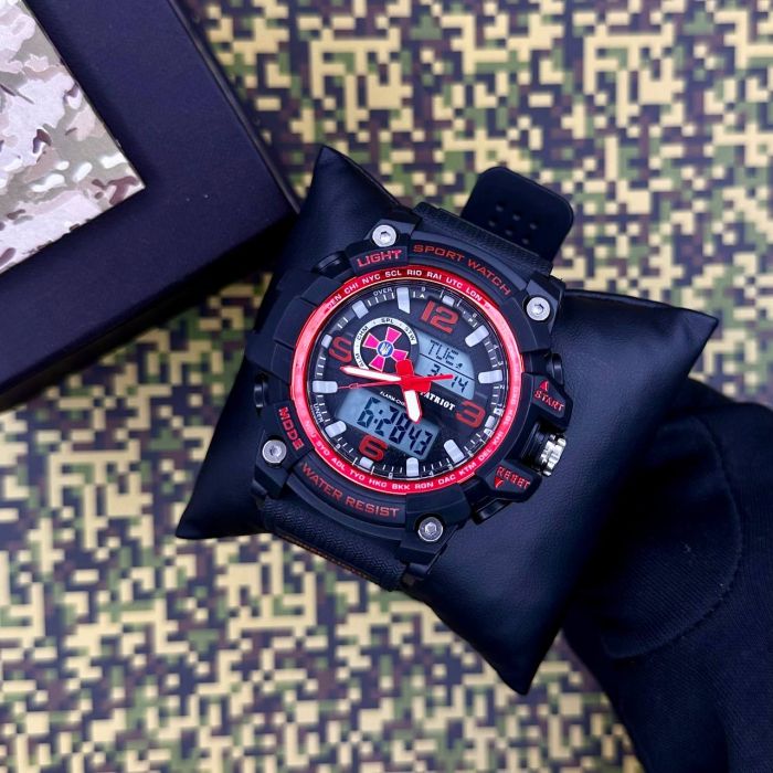 Patriot 012BKRDSU ЗСУ Чорні з червоним + Коробка
