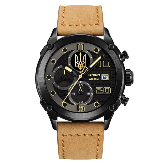 Patriot 016 Black-Light Brown Тризуб золото