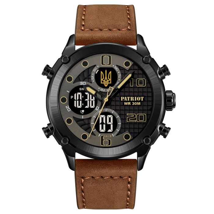 Patriot 017BKBRBK Тризуб золото Black-Brown-Black.