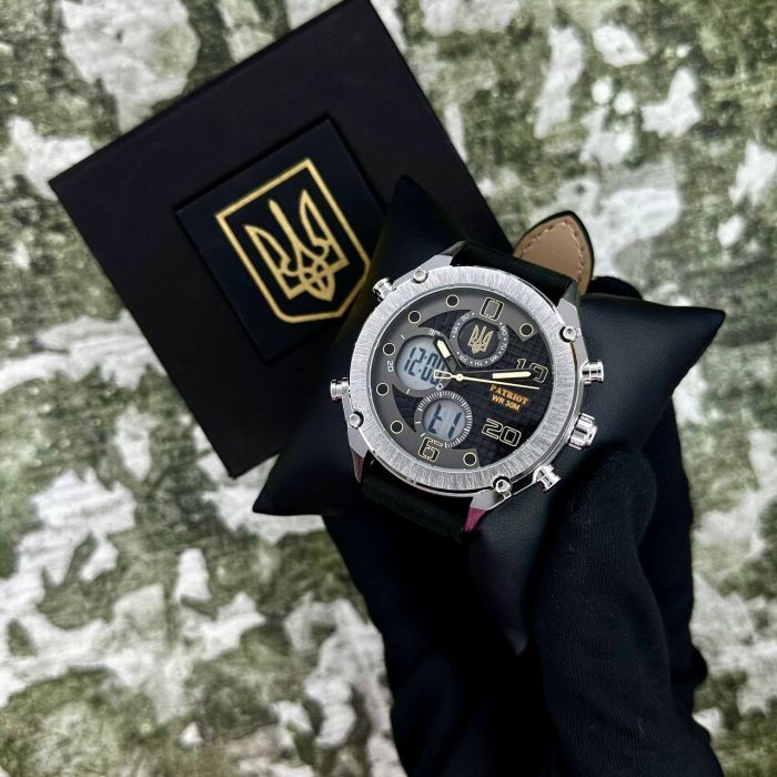 Patriot 017BKWT Тризуб золото Silver-White