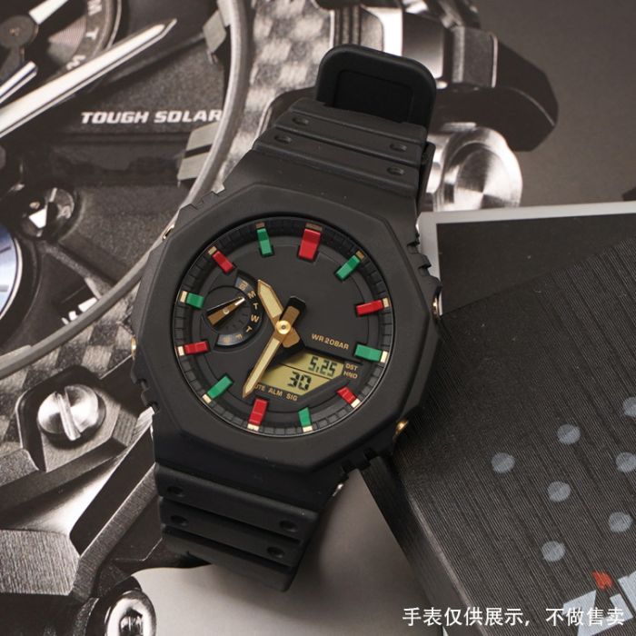 Ремешок + безель (рант) для Casio G-Shock GA-2100 Black SI