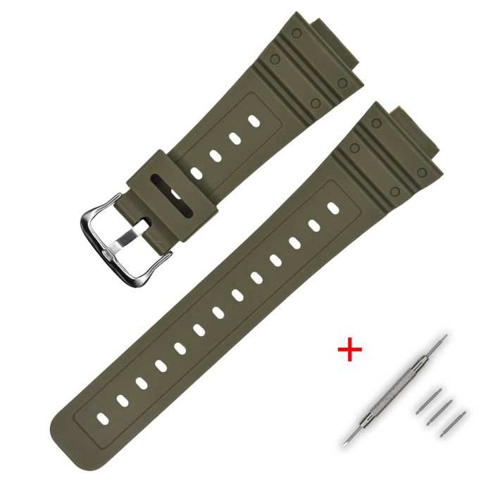 Ремешок для Casio G-Shock DW-5600 Army Green SI