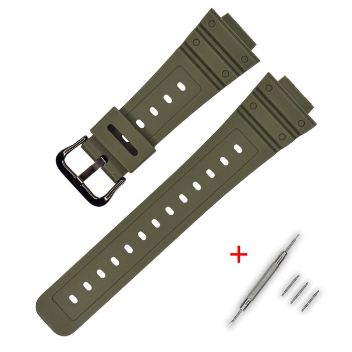Ремешок для Casio G-Shock DW-5600 B Army Green BK