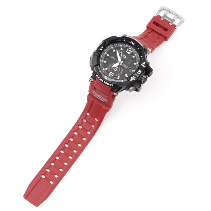 Ремешок для Casio G-Shock GW-A1000/GW-4000/GA-1000 Red Silver