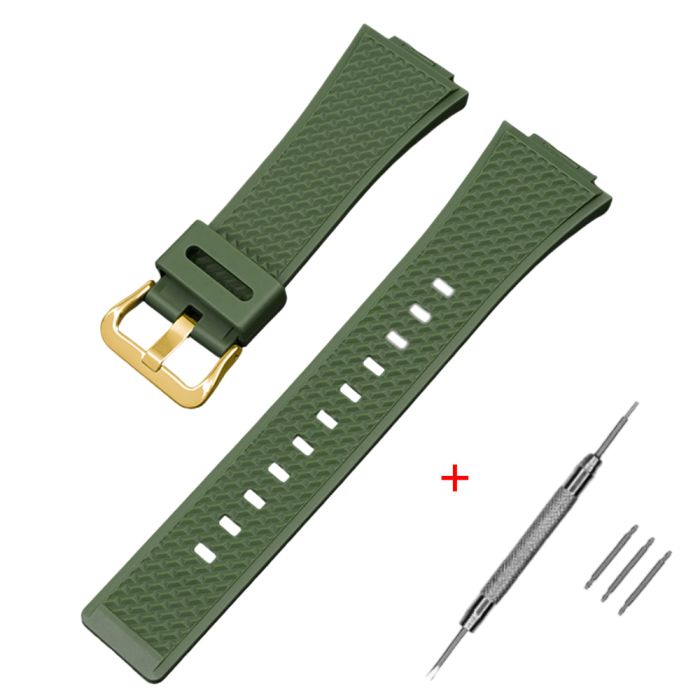 Ремешок для Casio G-Shock GA-100/110 Army Green GD
