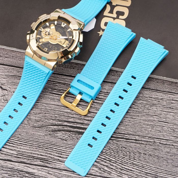 Ремешок для Casio G-Shock GA-100/110 Light Blue GD