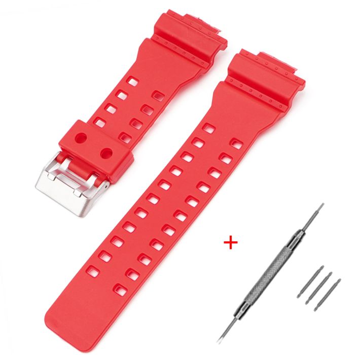 Ремешок для Casio G-Shock GA-100/110 Red SI