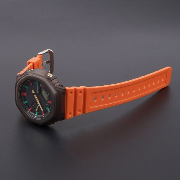 Ремешок для Casio G-Shock GA-2100/2110 Orange SI