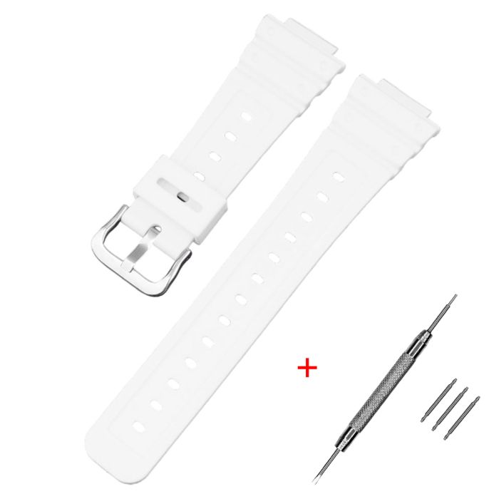Ремешок для Casio G-Shock GA-2100/2110 White SI