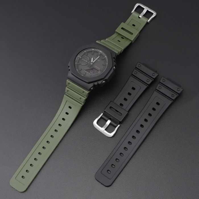 Ремешок для Casio G-Shock GA-2100 Army Green SI