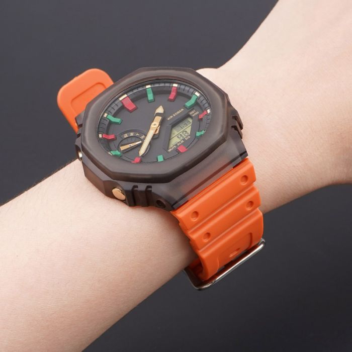 Ремешок для Casio G-Shock GA-2100 Orange SI