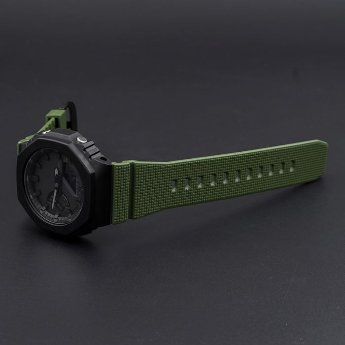 Ремешок для Casio G-Shock GM-2100 B Army Green BK